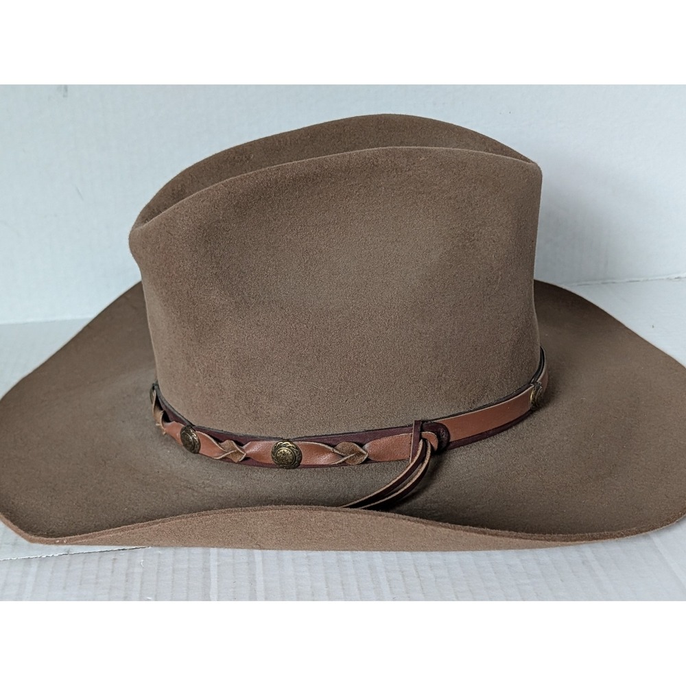Vintage Resistol Ambush H44R3 Cowboy Hat 7 3/8 Long Oval 009 Canyon Felt Western